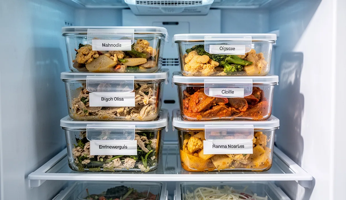 Checklist para congelar comidas preparadas sin perder textura